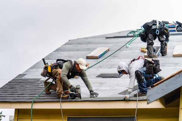 Professional Roof Replacement technician working in Navesink, NJ